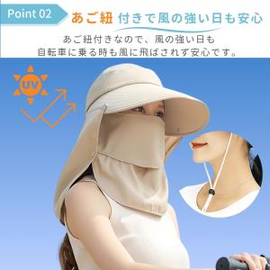 日よけ帽子 紫外線対策 日焼け防止 UVカット...の詳細画像5