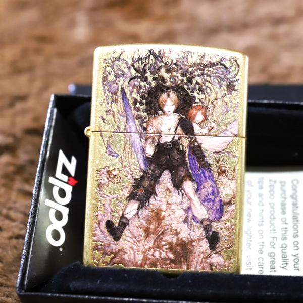 天野喜孝 ZIPPO FF10 ジッポライター ファイナルファンタジー10 ゴールド フルカラー加工...