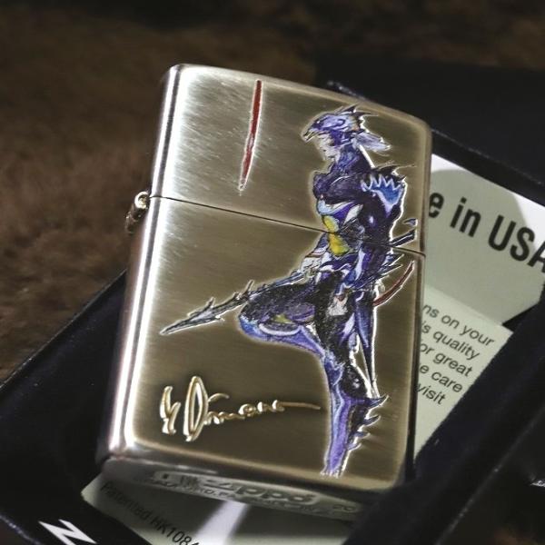 天野喜孝 ZIPPO ファイナルファンタジー 4 竜騎士 ジッポー IV いぶし加工 天野喜孝グッズ...