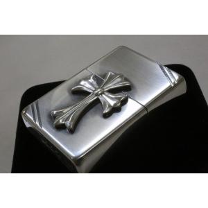 純銀ZIPPO 純銀クロスモチーフ シルバー9...の詳細画像1