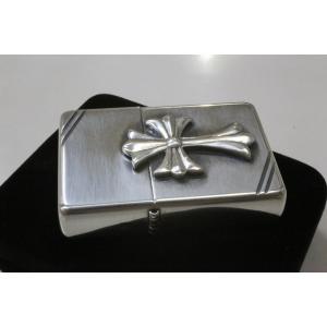 純銀ZIPPO 純銀クロスモチーフ シルバー9...の詳細画像5