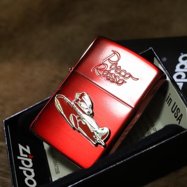 ジブリ ZIPPO 紅の豚 ポルコ 赤 レッド ジブリジッポ プレゼント 人気 紅ジッポ スタジオジ...