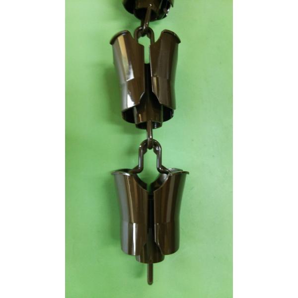 化粧くさりII型　1m 　（１ｍ×１本） 重りなし　新茶　しんちゃ　化粧くさり２型　くさり樋　　鎖樋...