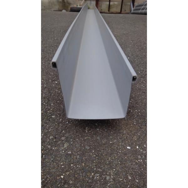 【法人限定！現場・離島配送不可】大型角樋超芯Ｖ型　Ｖ３００　軒樋　のきとい　Ｌ＝４M　グレー　ＥＢ５...