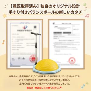 [再入荷]バランスボール 手すり付き 半円型 ...の詳細画像3