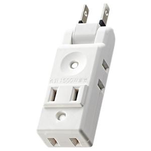 エレコム 電源タップ コンパクト 超薄型設計 4個口 ホワイト