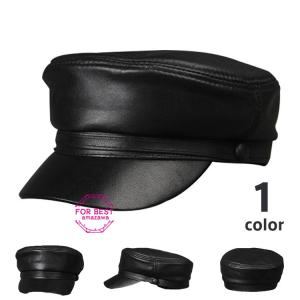 帽子 メンズ キャップ 本革 マリンキャップ 大きめ ワークキャップ
