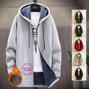 カーディガン メンズ ロング丈 裏起毛 ロングコート