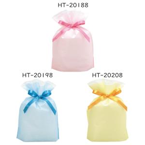 ラッピング 巾着バッグ シンシア マチ付 Mサイズ 1枚 ピンク ブルー イエロー / バレない梱包 送 料無料 メール便発送 ラッピング材 優しい色 爆買