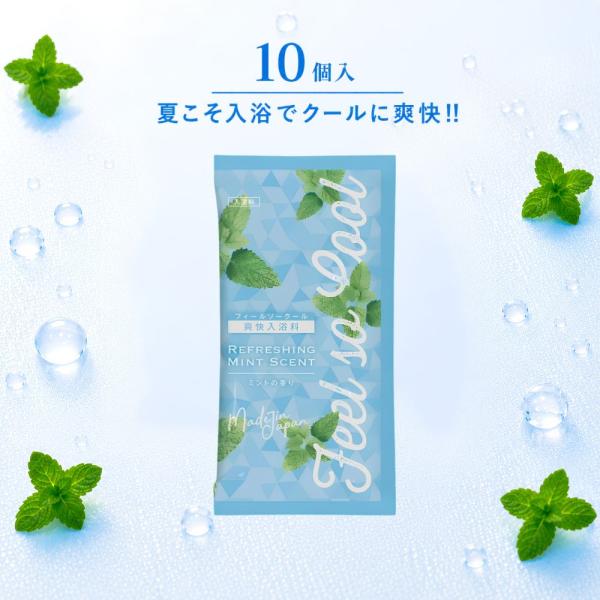 入浴剤 フィード 爽快入浴料 ペパーミントの香り 20g 10個セット ボディケア 個包装 小分け ...
