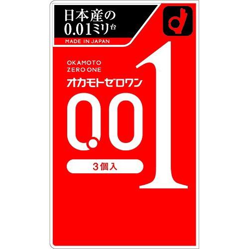 コンドーム オカモト 0.01 ゼロワン 3個入 薄い OKAMOTO ZERO ONE 人気商品 ...