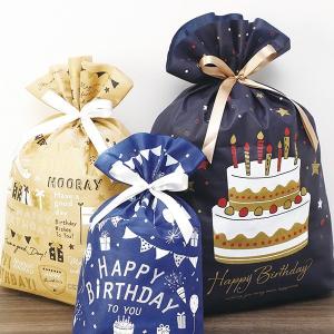 巾着バッグ 不織布 BIRTHDAY バースデ...の詳細画像1