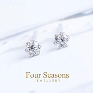 大人気！30mm！計1.5ct ダイヤモンド K18 YG フープ ピアス 鑑別書付