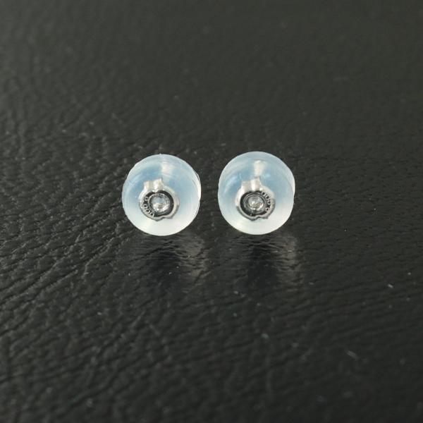 ピアス レディース ピアス キャッチ  Pt900 シリコン ダブルキャッチ