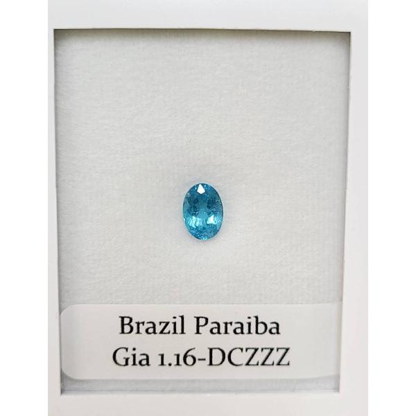GIA鑑定 ブラジル産 1.16ct  パライバトルマリン オーバル ルース