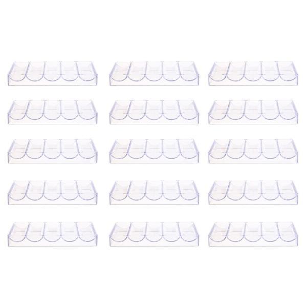 プロのカジノギャンブルポーカーチップトレイラックアクリルホルダー100チップ