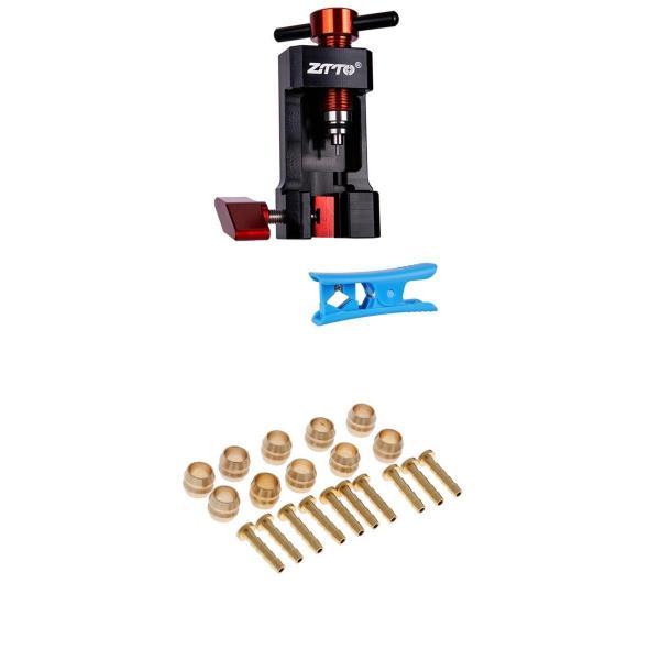 バイクニードルツールディスクブレーキホースカッターコネトーラー＆インサート