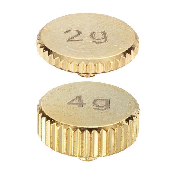 LPプレーヤーターンテーブルカートリッジパーツゴールデン用の2xシェルウェイトヘッドシェル