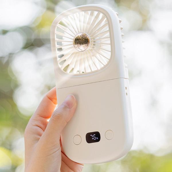 miniハングファンポータブルデスクファン折りたたみ折りたたみキャンプ小さなパーソナルファンハンドヘ...