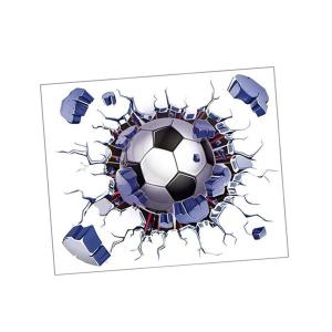 スポーツ サッカー ウォールステッカー サッカーボール ウォールデカール 丈夫なDIY装飾 取り外し可能 アート デコレーション プレイルーム 男の子