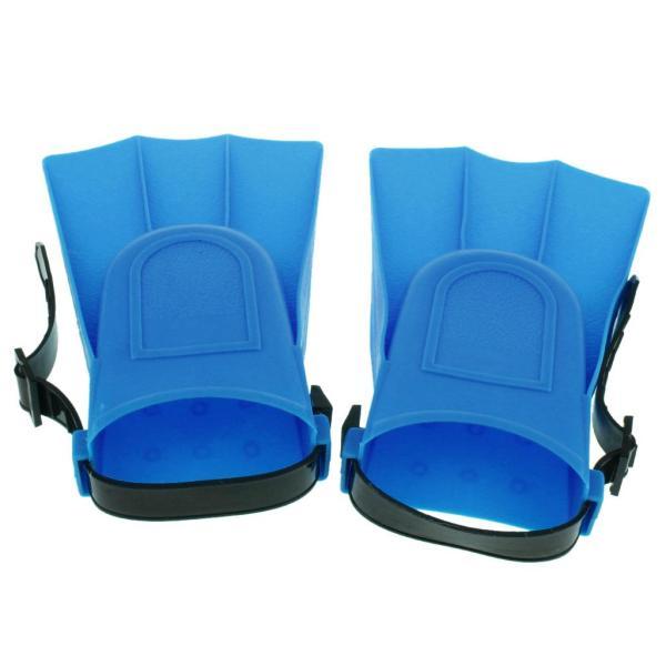 大人用 調節可能な足ひれ  水泳 ダイビング 学習ツール S ブルー