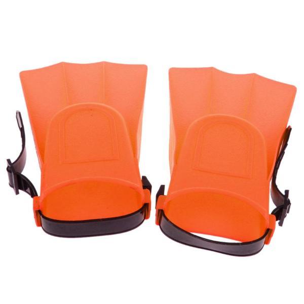 大人用 調節可能な足ひれ  水泳 ダイビング 学習ツール S オレンジ