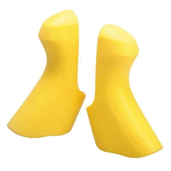 イエロー 自転車用シリコンブラケット 一般的なロードバイク シフト ブレーキ レバー カバー