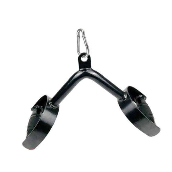 トリセッププレスダウンバーケーブルアタッチメントプロフェッショナルVバーダブルDハンドルホームジム筋...