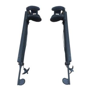 2ピース/個カヤックフットブレースペダルフットレストボートロックされた軽量アクセサリーカヌー調整可能カヤックフットペグフットペダル