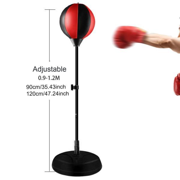 子供用ボクシングセット 取り外し可能なボクシングボール 手と目の協調性を養う ブラックとレッド