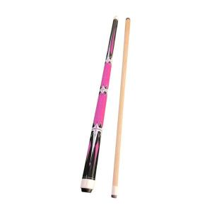 ビリヤード プールキュースティック 1/2 スプリット 頑丈 簡単組み立て 145cm 13mmチップ ピンク