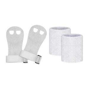 キッズ体操ハンドグリップ リストバンド付き ウェイトリフティング用 多機能 ホワイト S