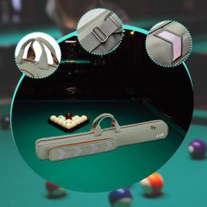 ビリヤードスティックキューケース収納バッグキャリア軽量耐摩耗性キューポーチグリーン