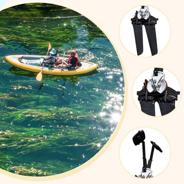 観光ボートペダル 釣りボートフットペダル プロ仕様 頑丈 パドルフットシステム カヤックアクセサリー