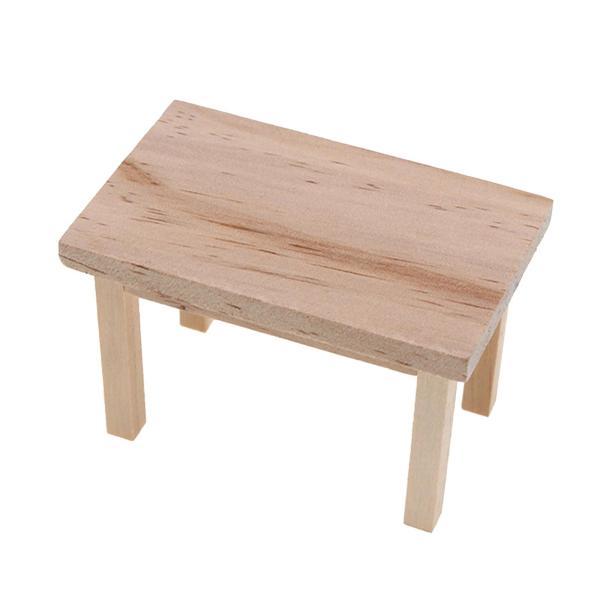 誕生日プレゼントのための木製ドールハウスミニチュアテーブルアクセサリー