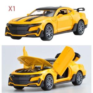 1:36スケール ダイキャストモデルカー プルバック式 コレクタブルオーナメント 子供 男の子 対象年齢4歳以上 黄色