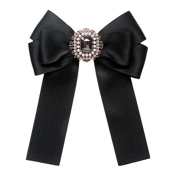 女性用プレタイド蝶結びブローチ スカーフ、タキシード、ブラウス用プレタイド蝶結びピン スタイル B