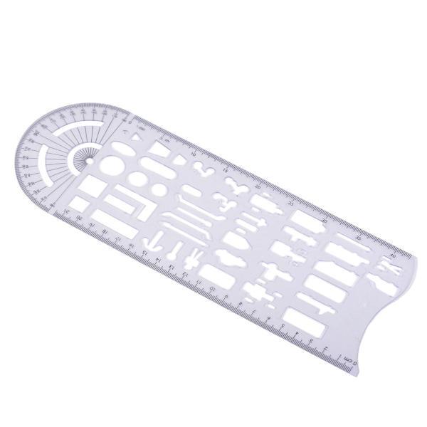 幾何学的な描画定規交通事故シンボル描画テンプレート測定ツールオフィス学校ドラフト定規アクセサリー