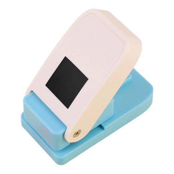 スクエアタブパンチ ポータブル用品 紙穴あけパンチマシン ルーズリーフセパレーター ラベル メモ帳用...