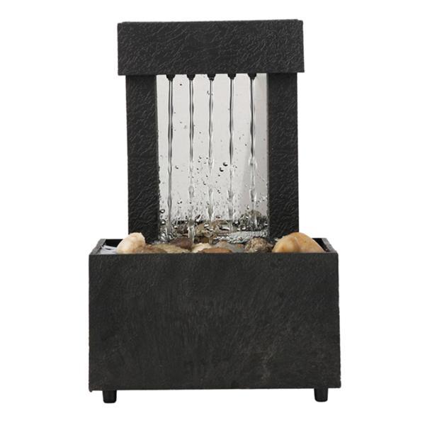 滝の光LED噴水卓上装飾品工芸品風景滝のシーン盆地家の装飾 , スタイル5