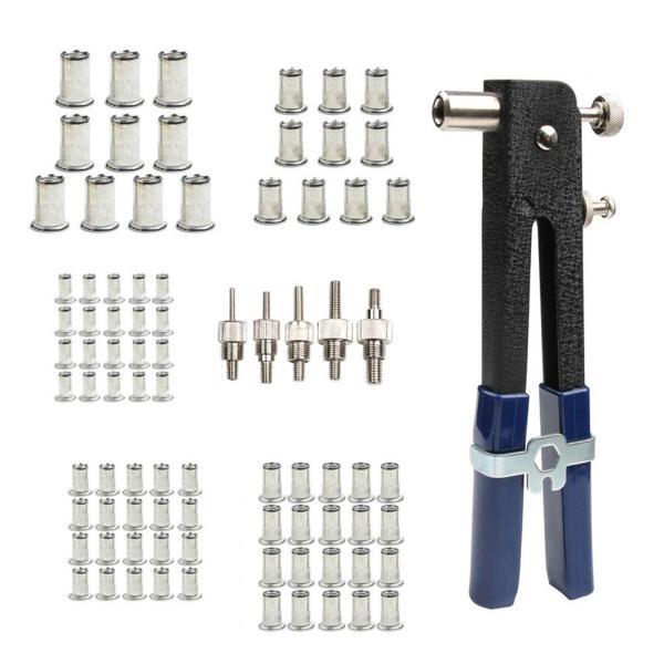 86ピース リベットナットツール 手動ナットツールセット アクセサリー 頑丈 高耐久 簡単調整 プロ...