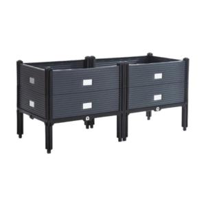 上げ底ガーデンベッド ガーデニング フルーツ バルコニー パティオ 植物コンテナ プランターボックス 100cmx40cmx46cm