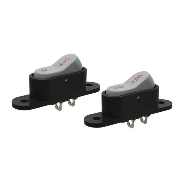 2xミニロッカースイッチ 家庭用電化製品用オン/オフスイッチの交換用 2ピン