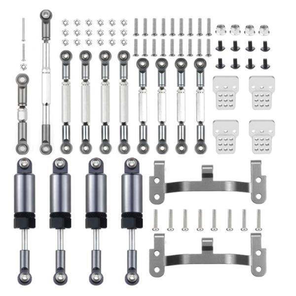 シルバー RCカーパーツ プルロッドベースメタルブラケットRCカースペアパーツ