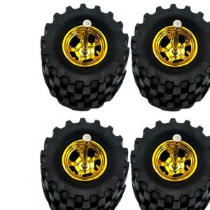 4x 1/64スケール合金ホイールタイヤ 男の...の詳細画像1