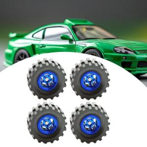 4x 1/64スケール合金ホイールタイヤ 男の...の詳細画像2