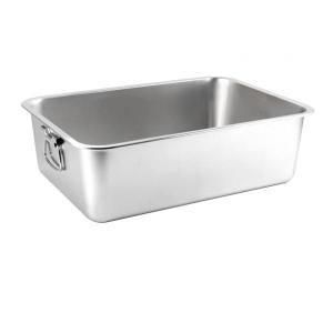 50x35x15cm ハンドル付き 猫砂トレイ ステンレス製トイレトレイ 子猫用トイレ