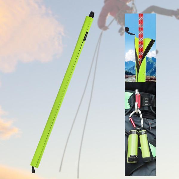 ロッククライミングローププロテクター 頑丈なグリーン 登山用 ラペリング 洞窟探検用 95cmx11...