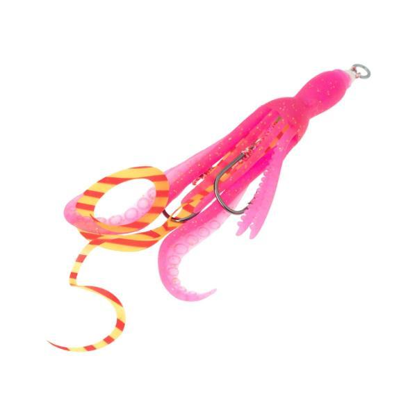 イカ釣りルアー 淡水 リアルな湖 ギフト シャープフック付き ソフトルアー 蛍光ピンク