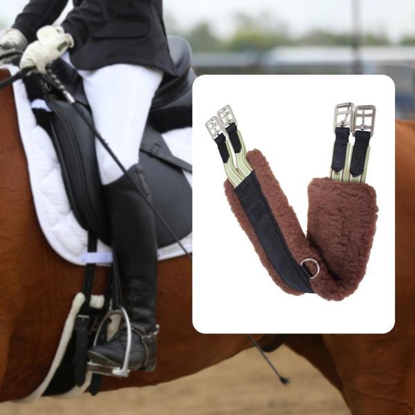 馬腹帯 ソフトステンレススチールバックル トレーニング デイリーグルーミングクラブ レッスン用 80...